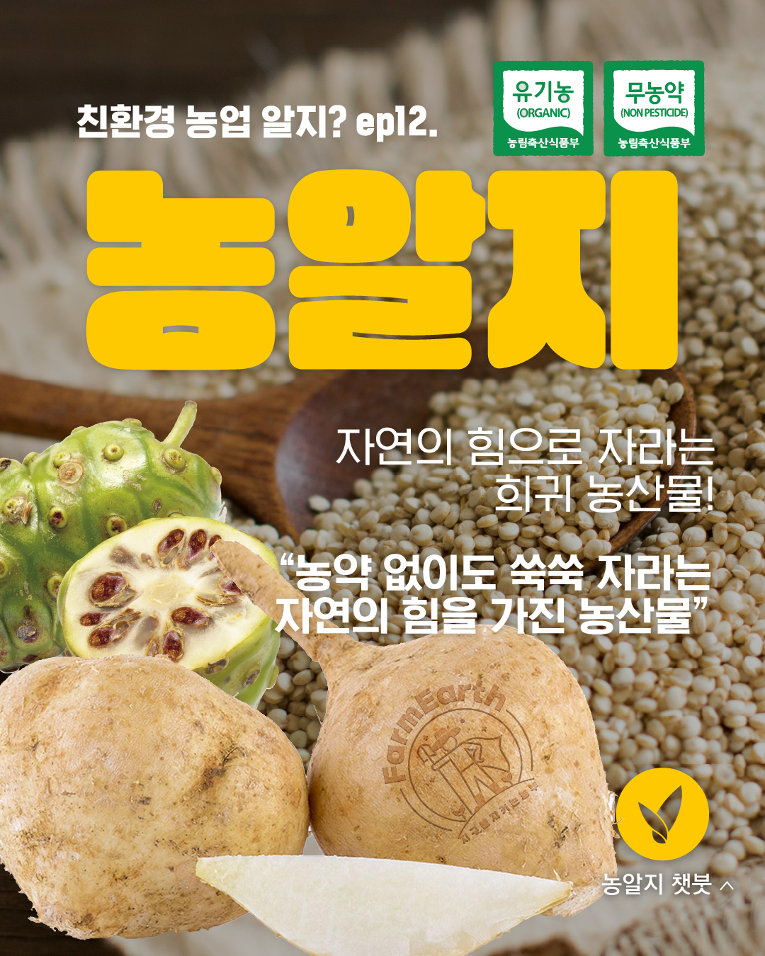 [친환경농업 알지?] ep12. 자연의 힘으로 자라는 희귀 농산물!