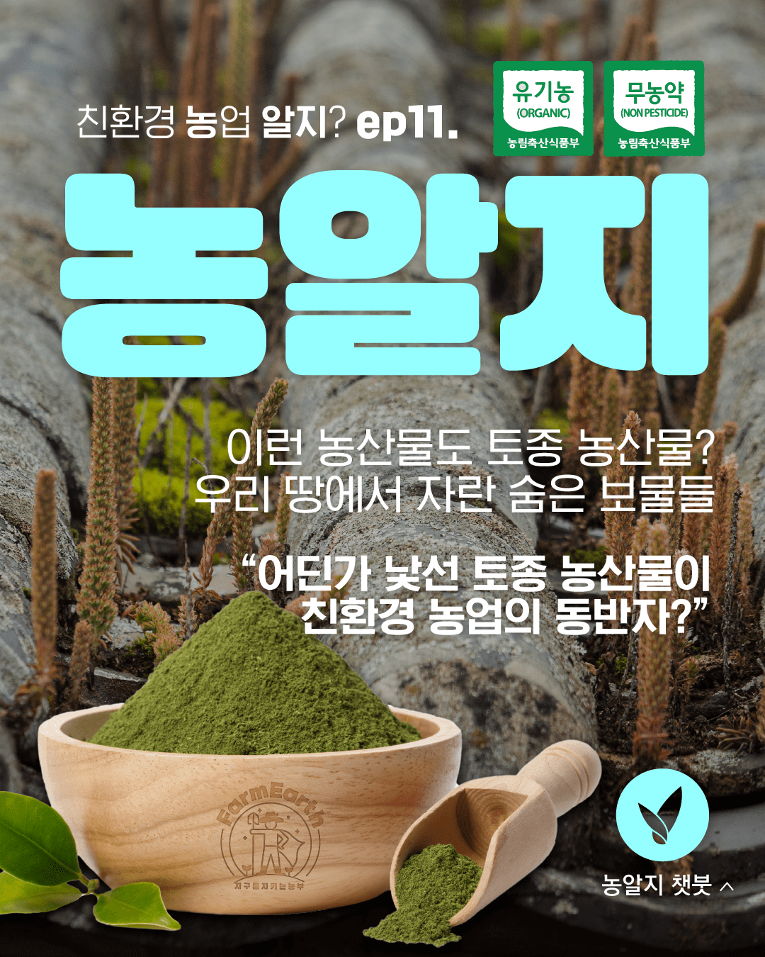 [친환경농업 알지?] ep11. 우리 땅에서 자란 숨은 보물들! 토종농산물!